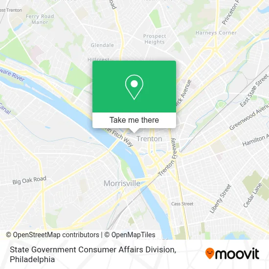 State Government Consumer Affairs Division map