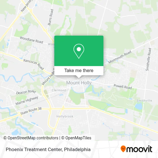 Phoenix Treatment Center map