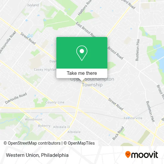 Western Union map