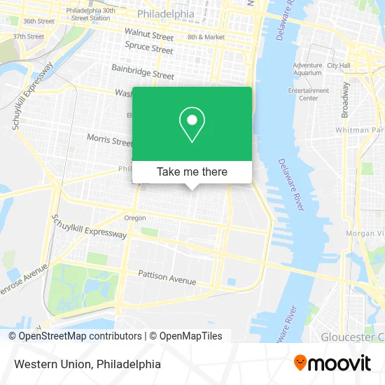 Western Union map