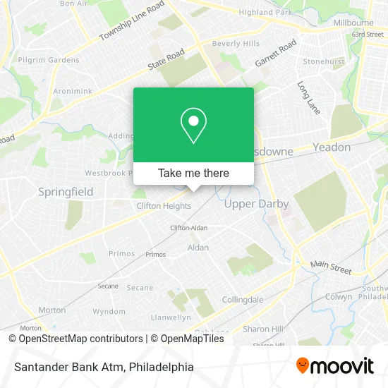 Santander Bank Atm map