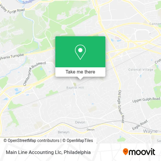 Main Line Accounting Llc map
