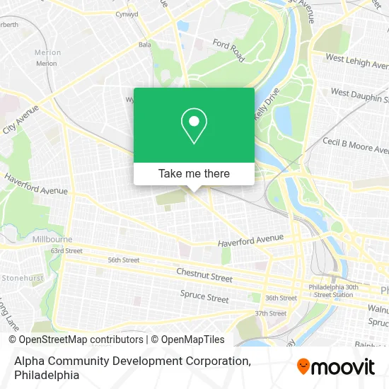 Alpha Community Development Corporation map