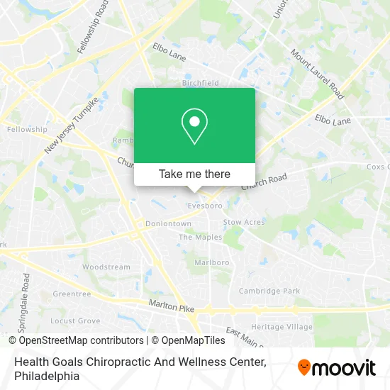 Health Goals Chiropractic And Wellness Center map