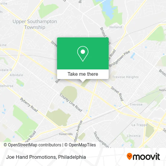 Joe Hand Promotions map