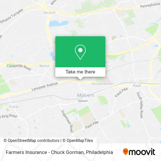 Farmers Insurance - Chuck Gorman map
