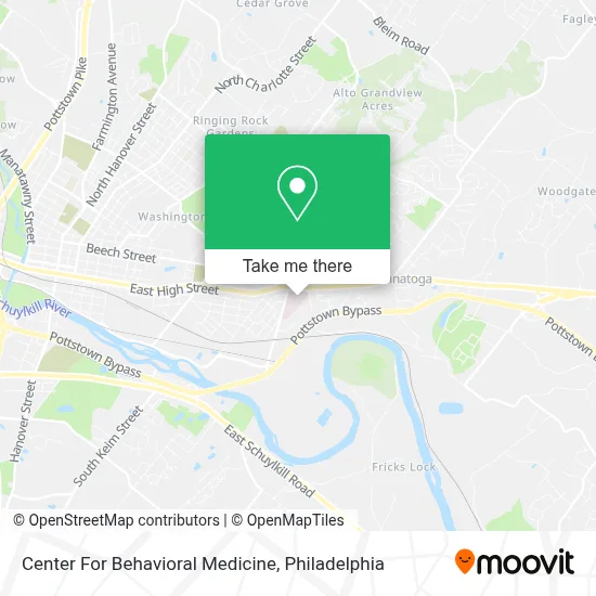Center For Behavioral Medicine map