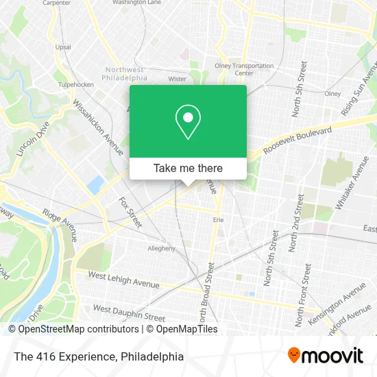 The 416 Experience map