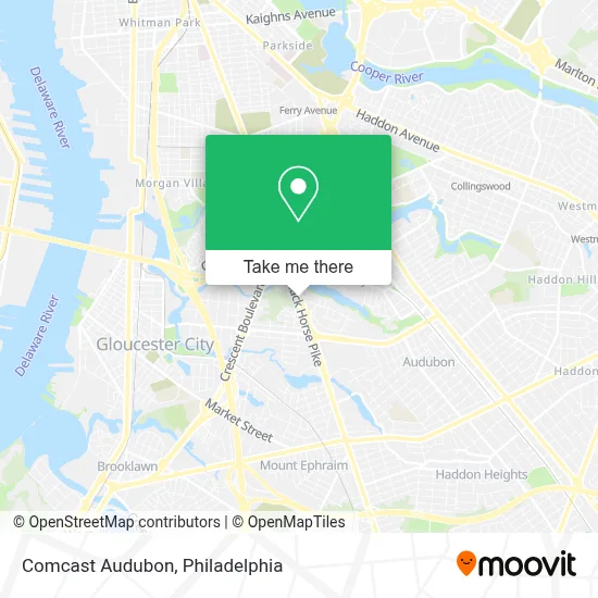 Comcast Audubon map