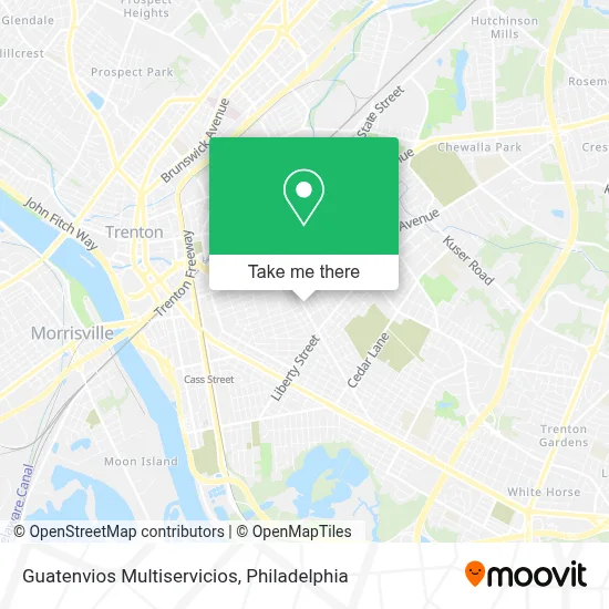 Guatenvios Multiservicios map