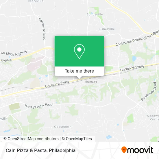 Caln Pizza & Pasta map