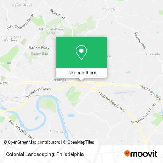 Colonial Landscaping map