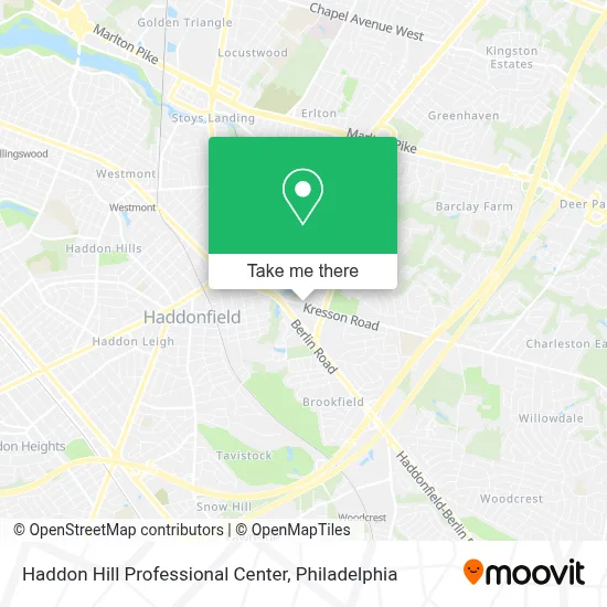 Haddon Hill Professional Center map
