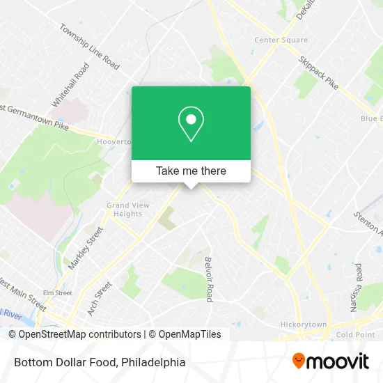 Bottom Dollar Food map