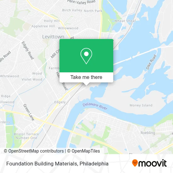 Foundation Building Materials map