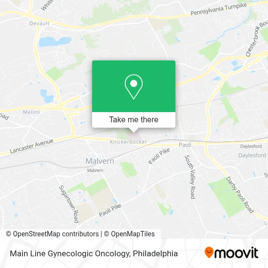 Main Line Gynecologic Oncology map