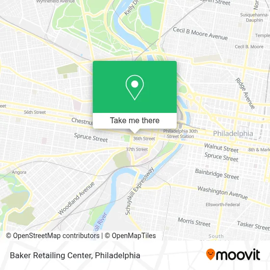 Baker Retailing Center map