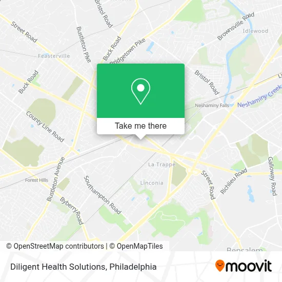 Diligent Health Solutions map