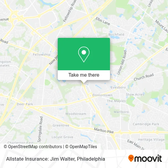 Allstate Insurance: Jim Walter map