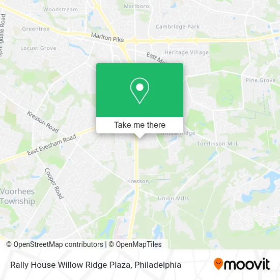 Rally House Willow Ridge Plaza map