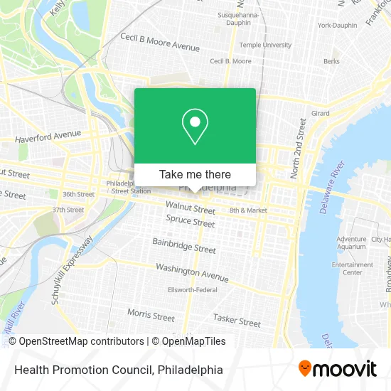 Health Promotion Council map