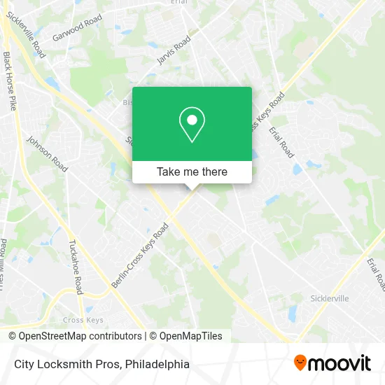 City Locksmith Pros map