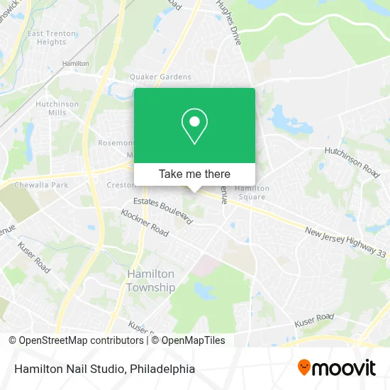 Hamilton Nail Studio map