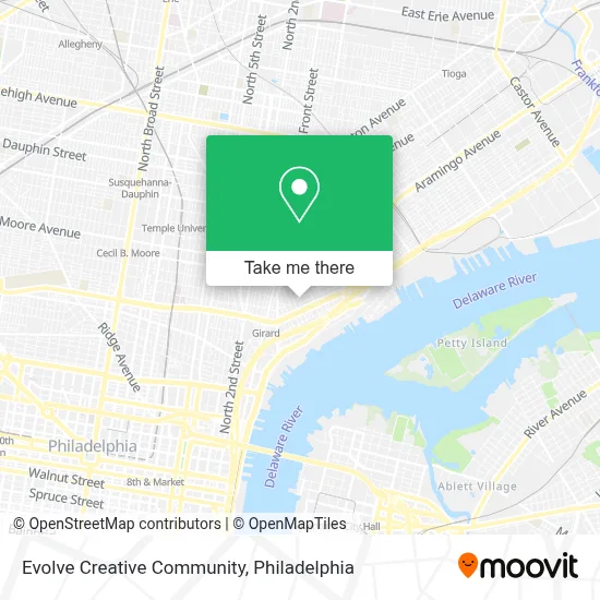 Evolve Creative Community map