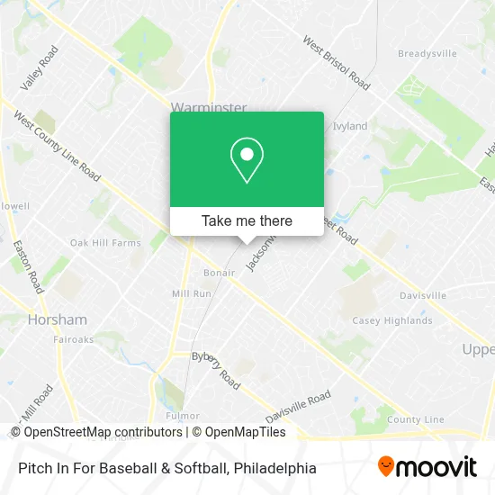 Pitch In For Baseball & Softball map