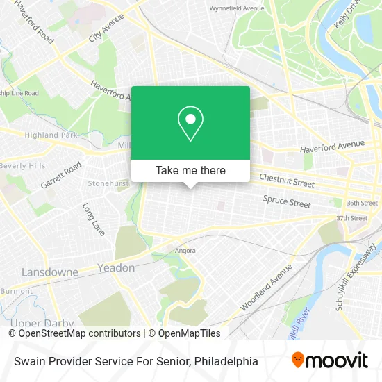 Swain Provider Service For Senior map