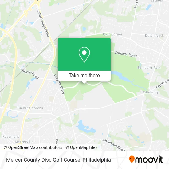 Mercer County Disc Golf Course map