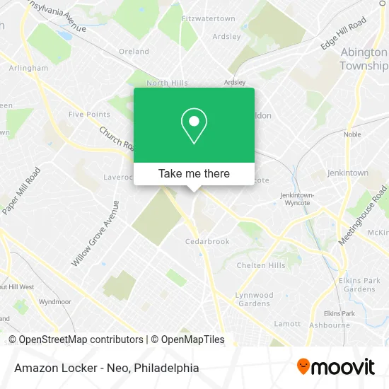 Amazon Locker - Neo map