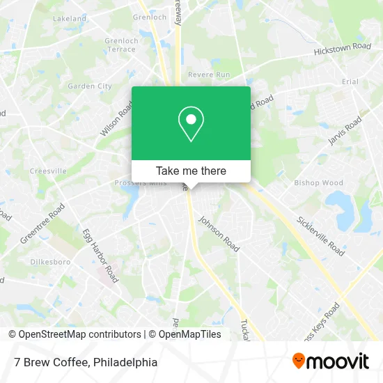 7 Brew Coffee map