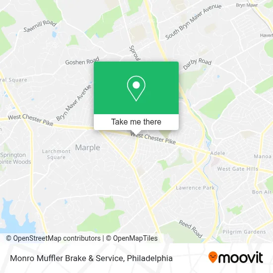 Monro Muffler Brake & Service map