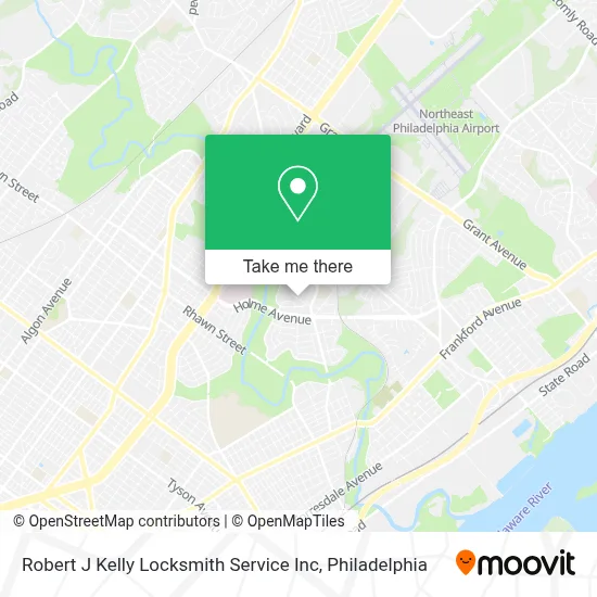 Robert J Kelly Locksmith Service Inc map