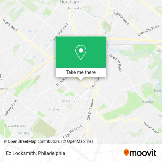 Ez Locksmith map