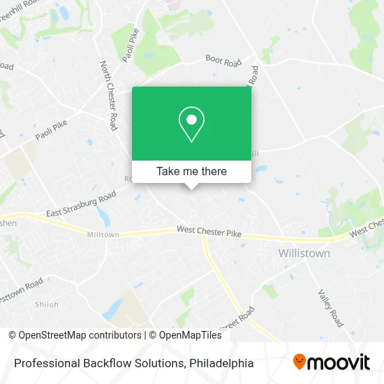 Professional Backflow Solutions map