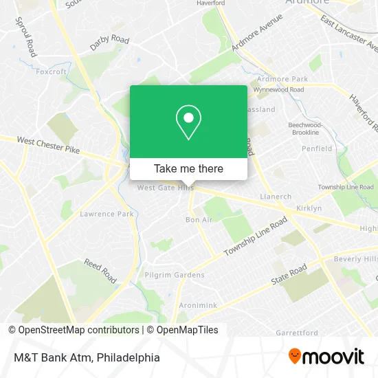 M&T Bank Atm map