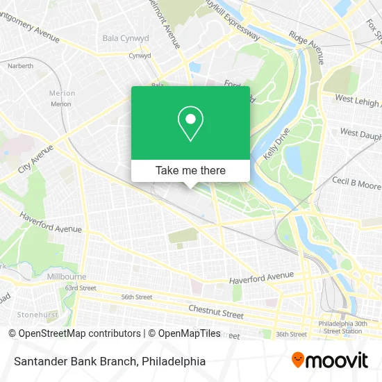 Santander Bank Branch map