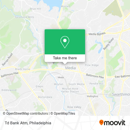 Td Bank Atm map