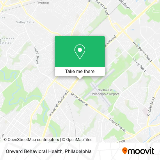 Onward Behavioral Health map