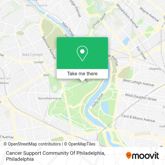 Cancer Support Community Of Philadelphia map