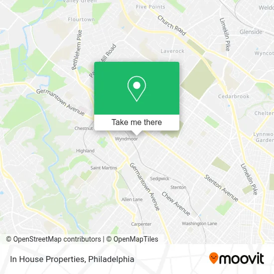 In House Properties map