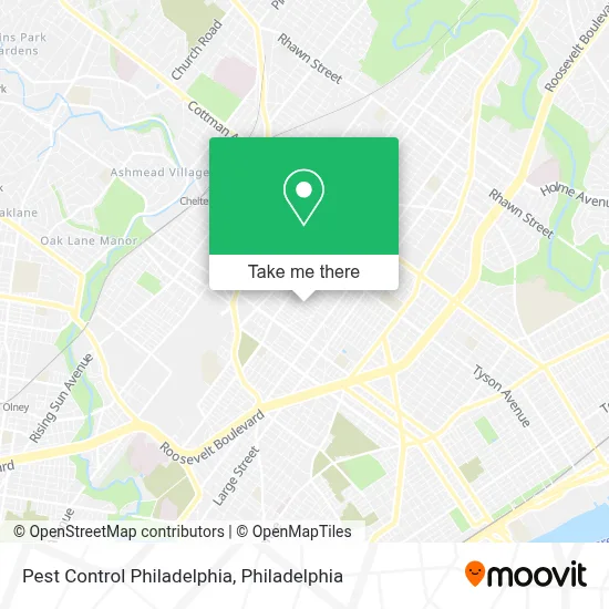 Pest Control Philadelphia map