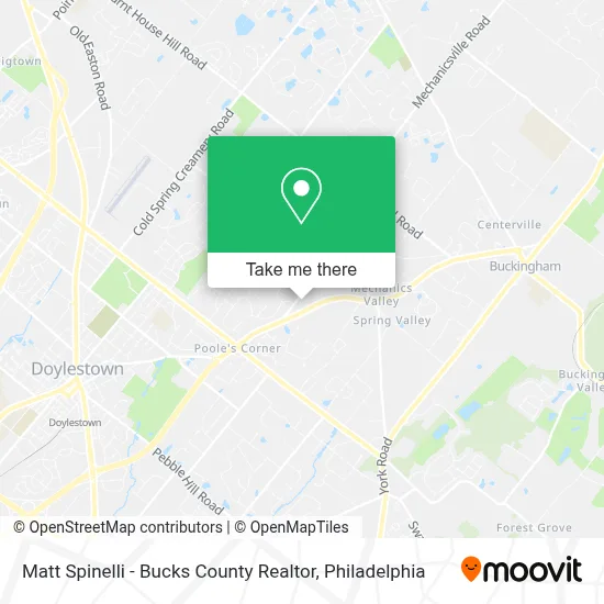 Matt Spinelli - Bucks County Realtor map