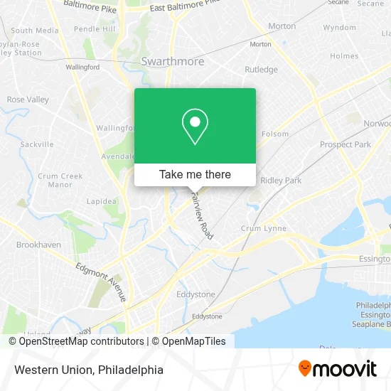 Western Union map