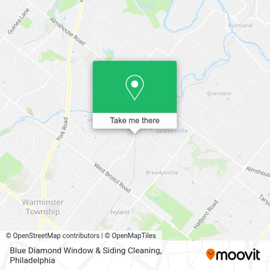 Blue Diamond Window & Siding Cleaning map