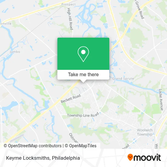 Keyme Locksmiths map