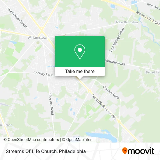 Streams Of Life Church map