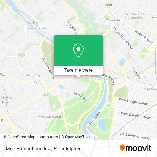 Mee Productions Inc. map
